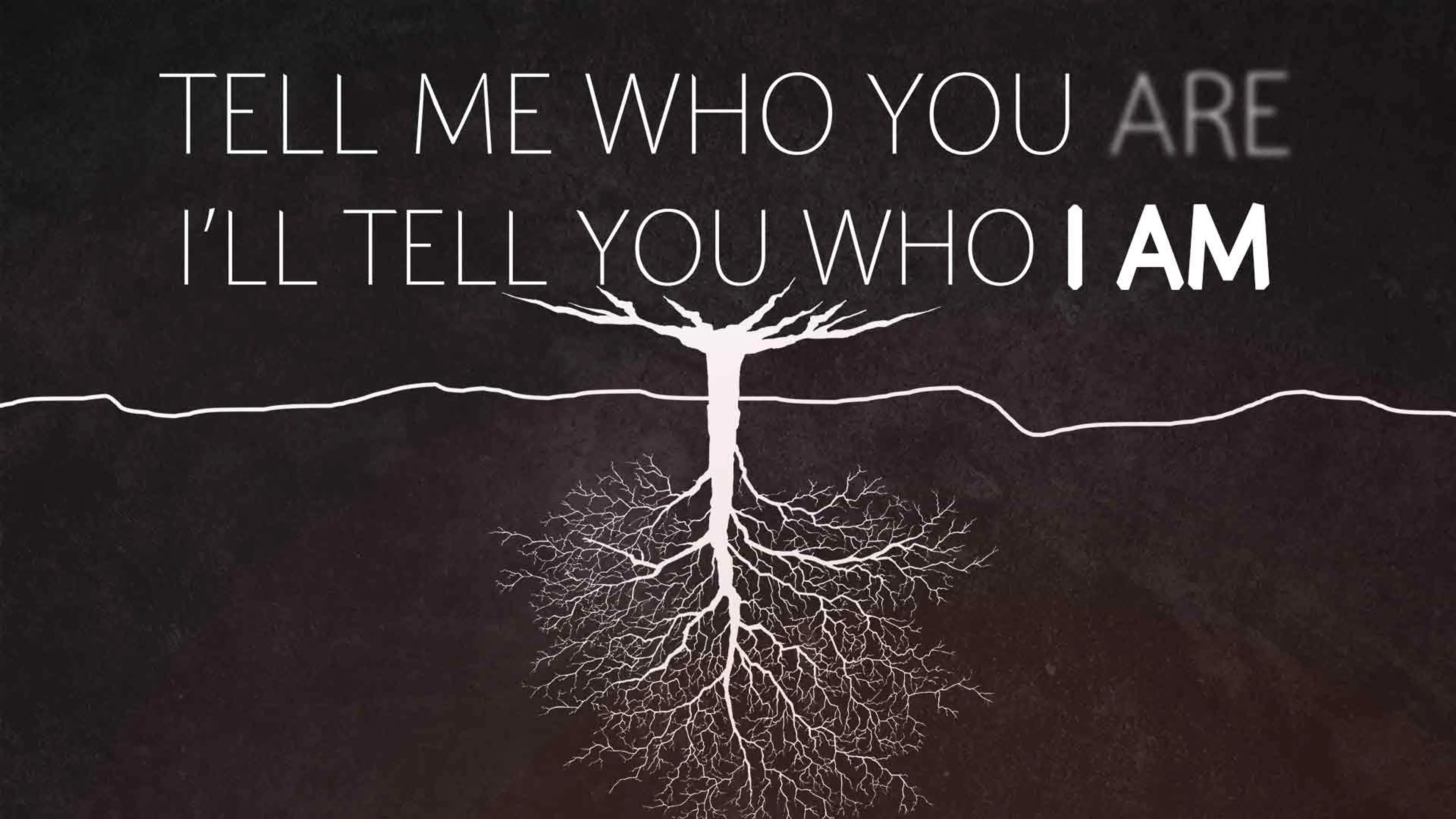 Tell Me Who You Are, I'll Tell You Who I Am poster